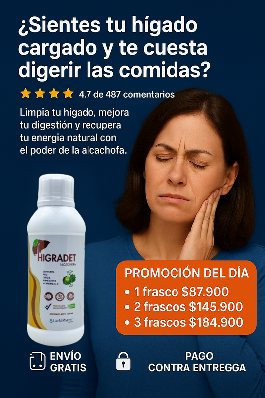 HIGRADET® | Depurador Natural para Hígado y Sistema Digestivo – 430 mL